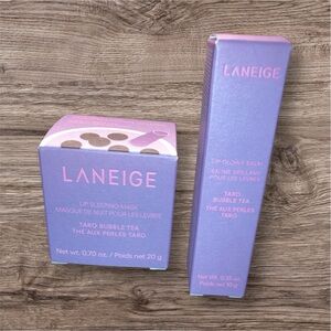 Laneige Lip Sleeping Mask Taro Bubble Tea & Lip Balm BNIB 20g/0.70 oz